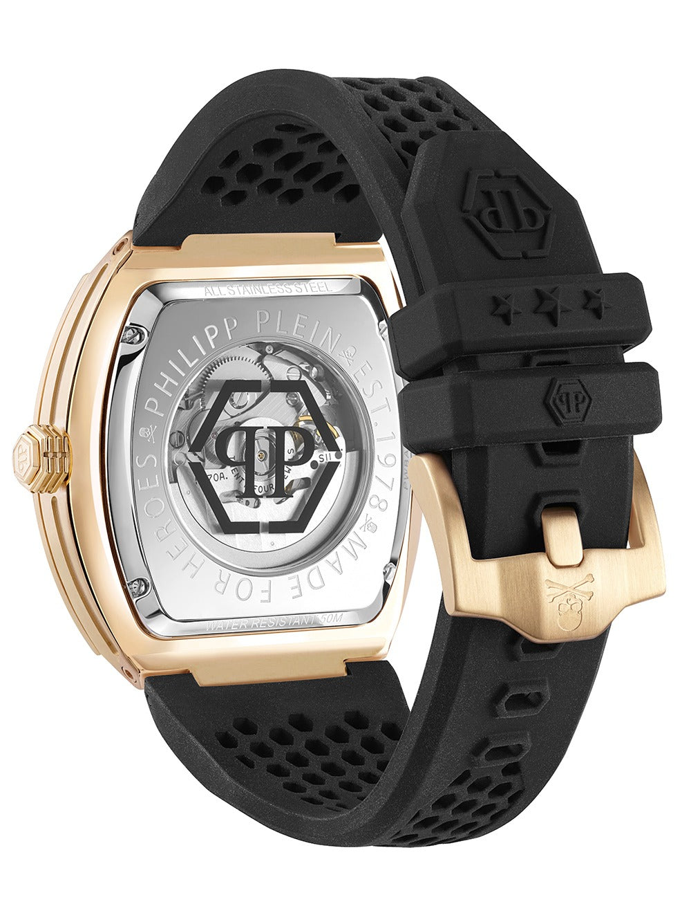 Philipp Plein PWBAA1623 vyriškas laikrodis The Skeleton Automatic 44mm 5ATM
