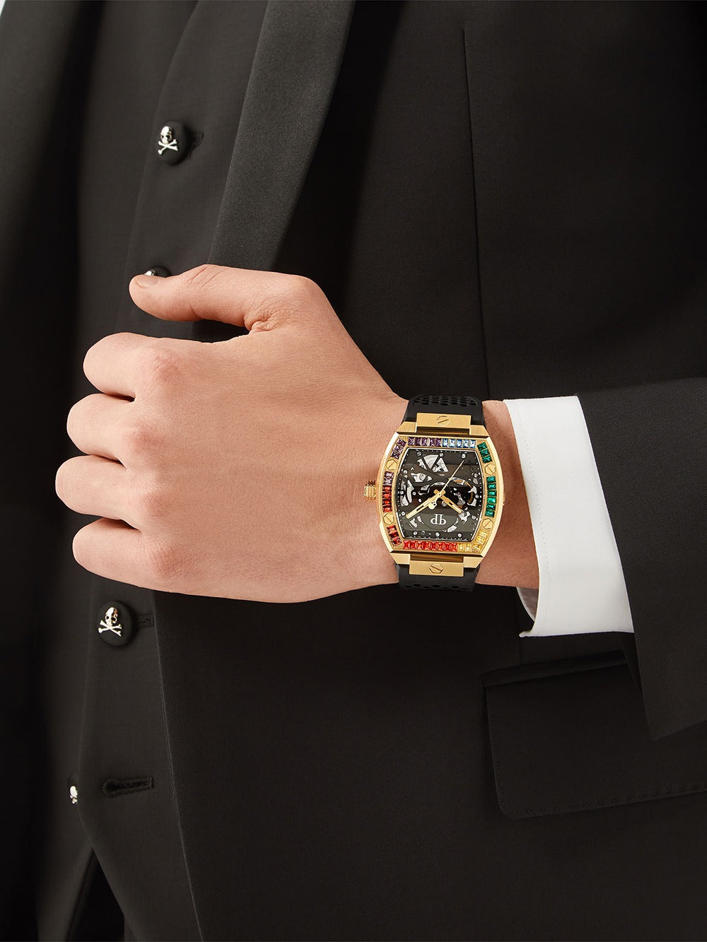 Philipp Plein PWBAA1623 vyriškas laikrodis The Skeleton Automatic 44mm 5ATM