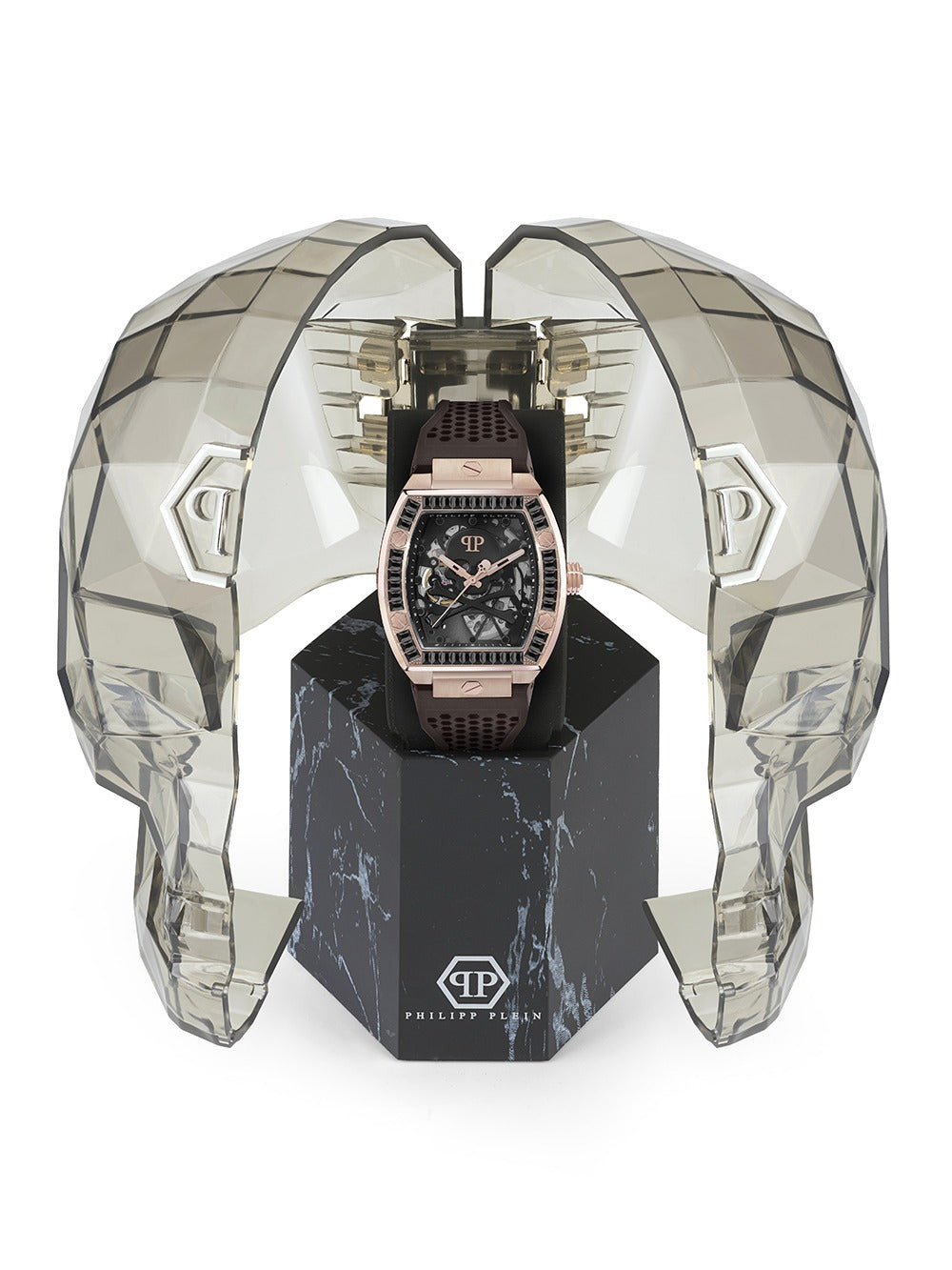 Philipp Plein PWBAA1723 vyriškas laikrodis The Skeleton Automatic 44mm 5ATM