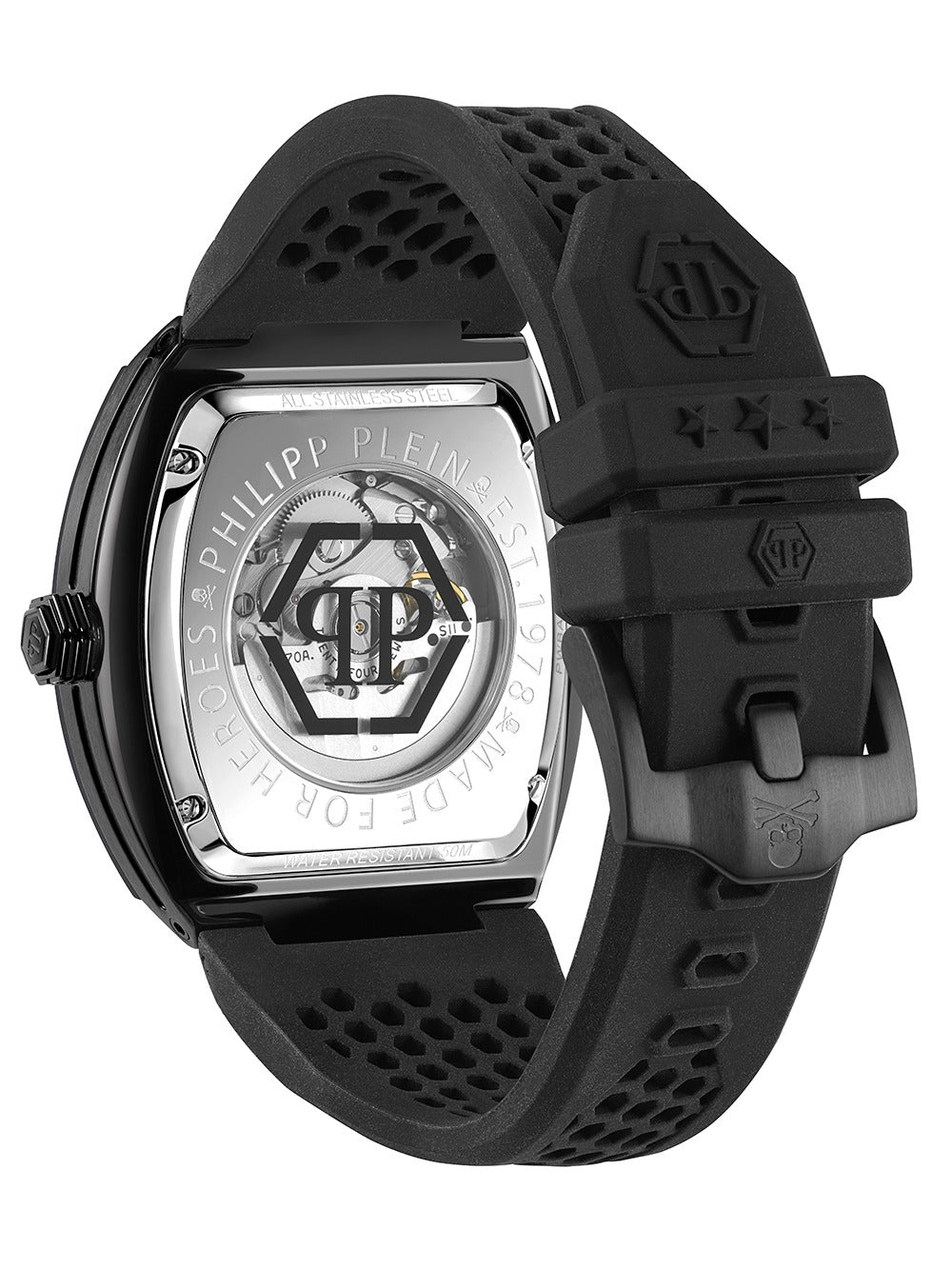 Philipp Plein PWBAA1923 vyriškas laikrodis The Skeleton Automatic 44mm 5ATM