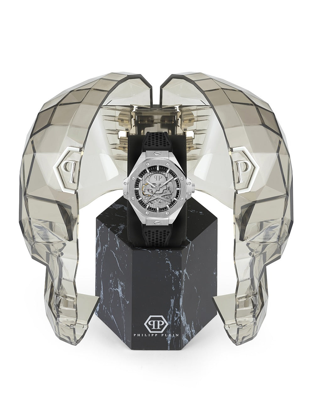 Philipp Plein PWPFA0124 vyriškas laikrodis Skeleton Royal Automatic 46mm 5ATM