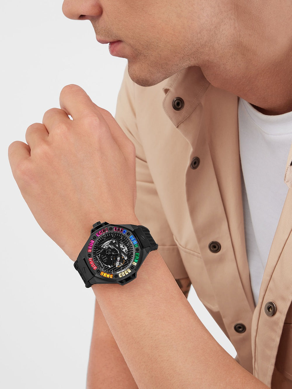 Philipp Plein PWPFA0424 vyriškas laikrodis Skeleton Royal Automatic 46mm 5ATM