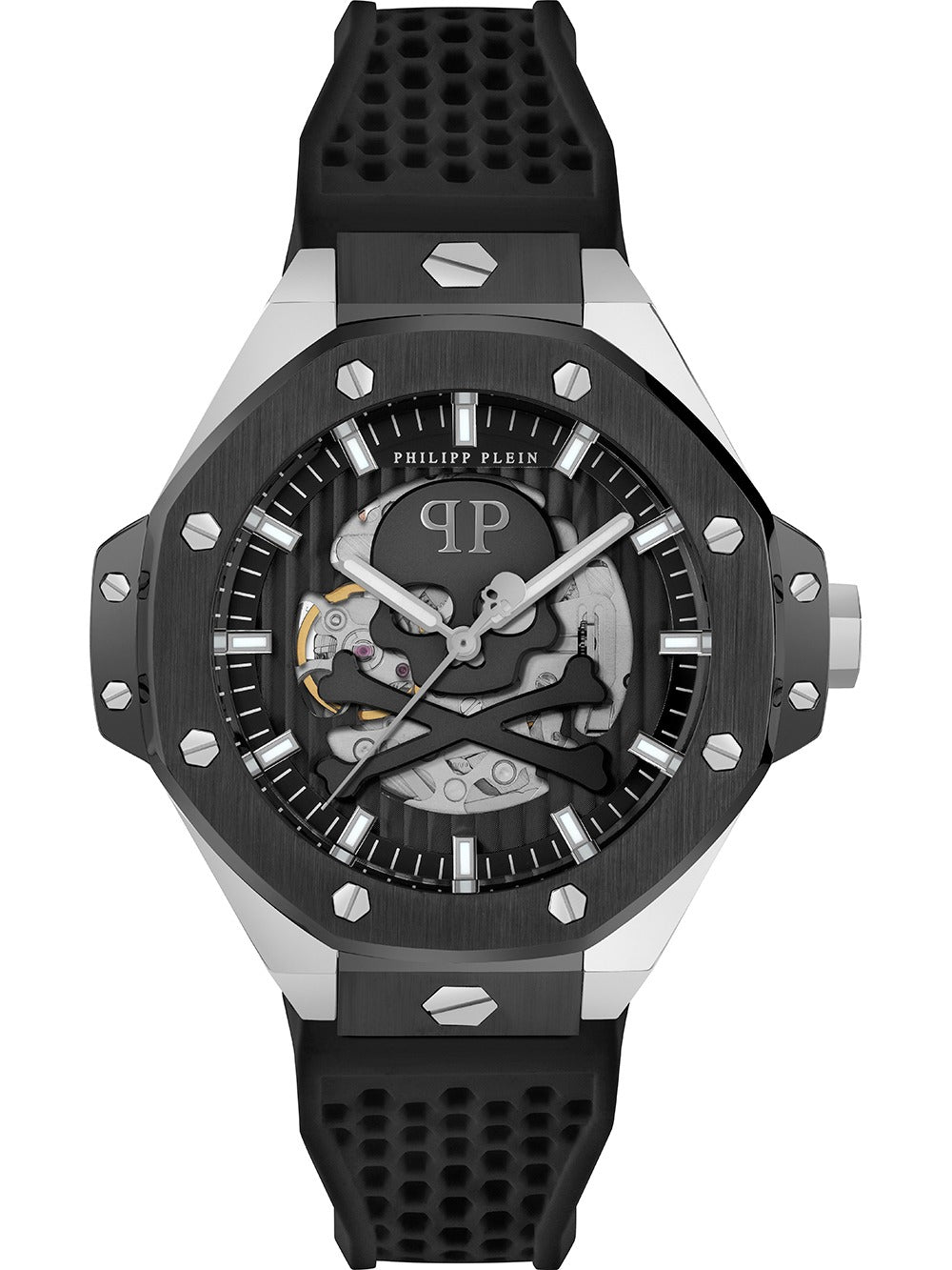Philipp Plein PWPFA0824 vyriškas laikrodis Skeleton Royal Automatic 46mm 5ATM