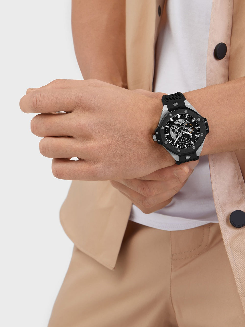 Philipp Plein PWPFA0824 vyriškas laikrodis Skeleton Royal Automatic 46mm 5ATM