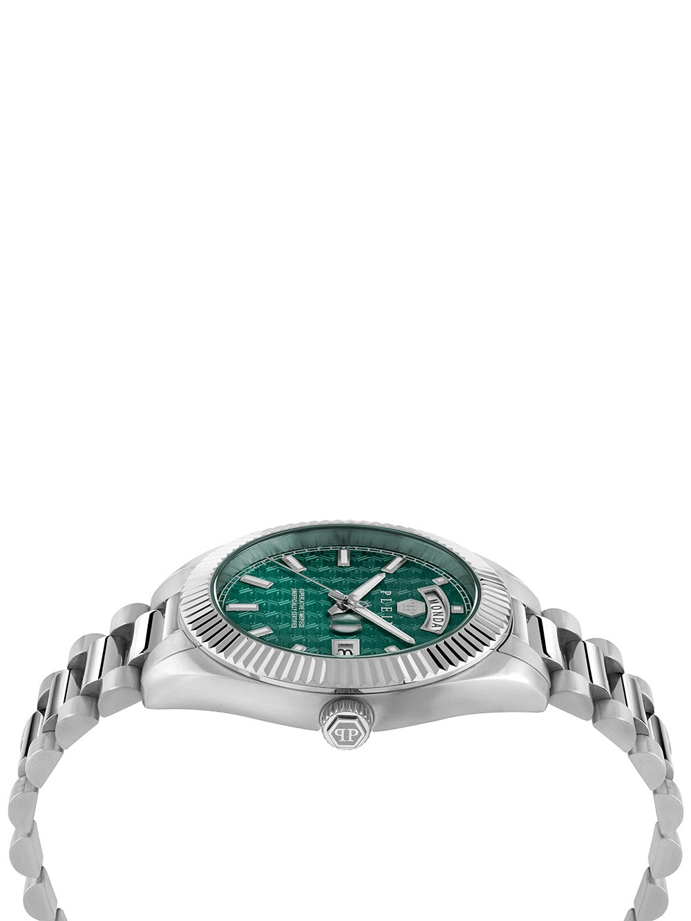 Philipp Plein PWPNA0124 vyriškas laikrodis Rock Couture Day-Date 42mm 5ATM