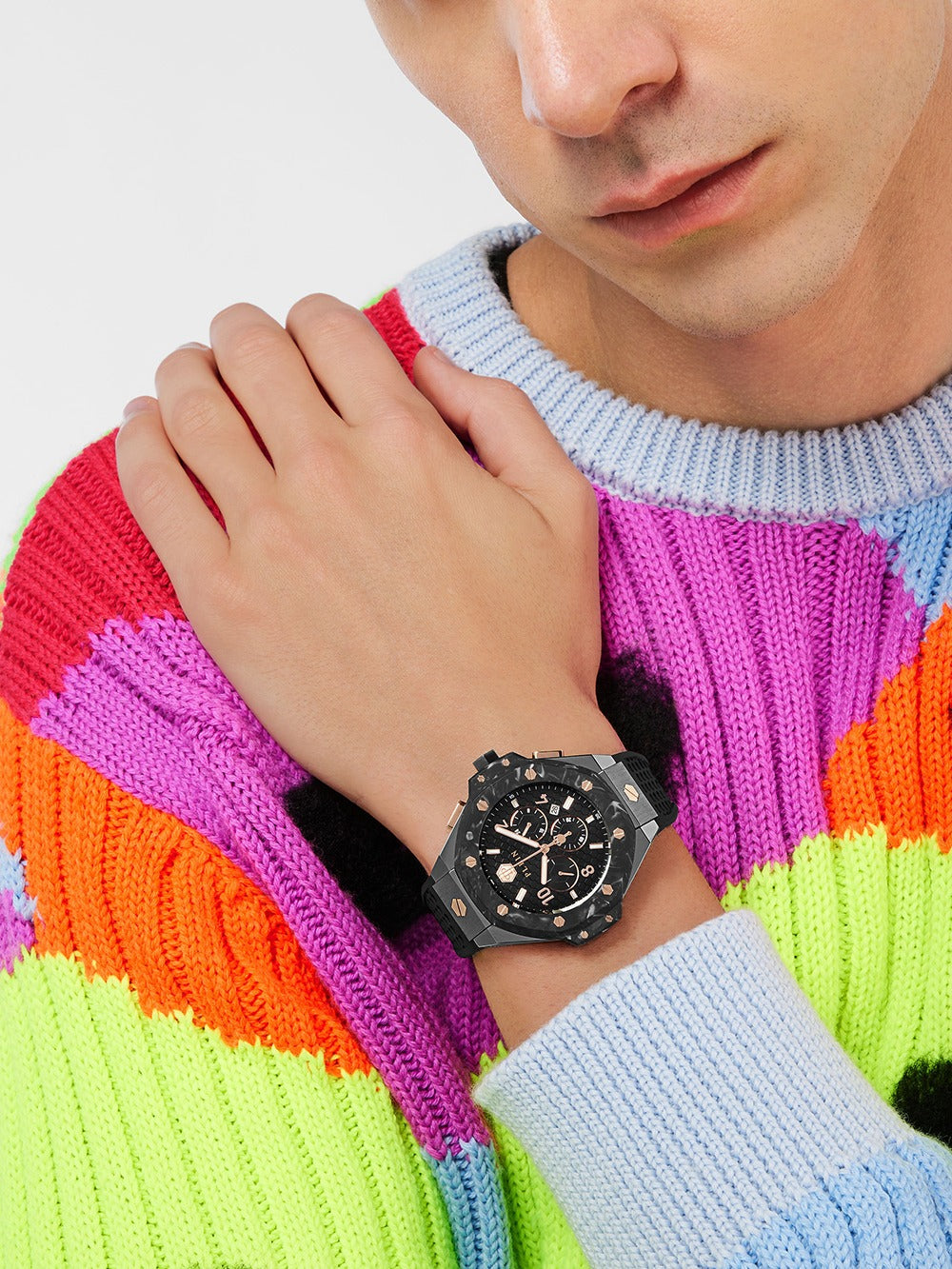 Philipp Plein PWPRA0524 vyriškas laikrodis Chrono Royal 46mm 5ATM
