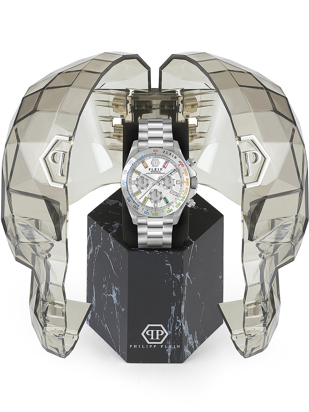 Philipp Plein PWSBA0123 Street Couture Chronograph moteriškas laikrodis 38mm 5ATM