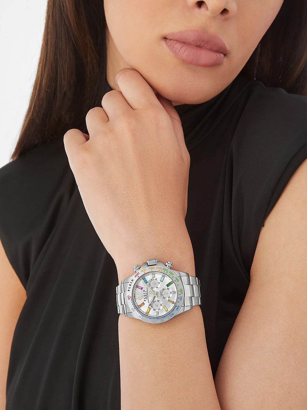 Philipp Plein PWSBA0123 Street Couture Chronograph moteriškas laikrodis 38mm 5ATM