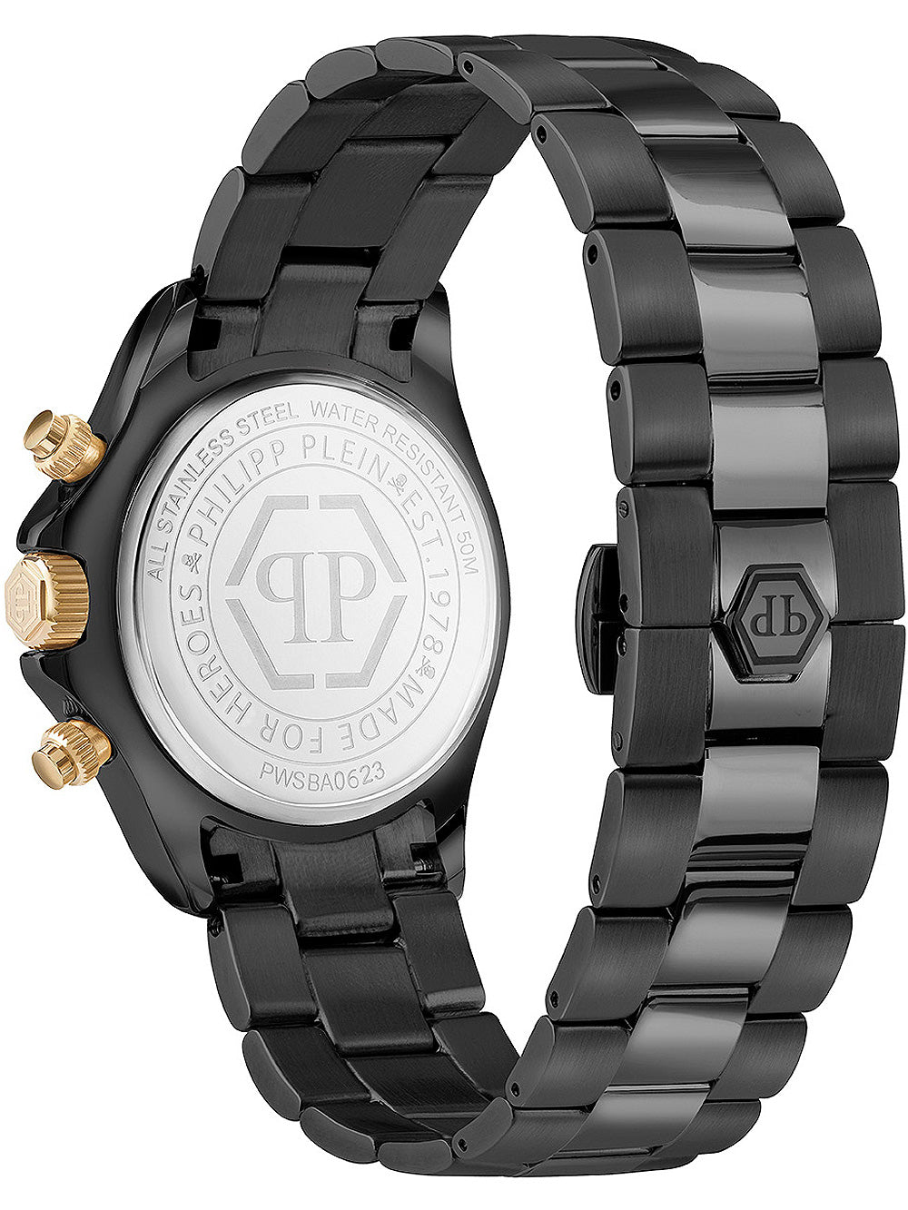 Philipp Plein PWSBA0623 Street Couture Chronograph moteriškas laikrodis 38mm 5ATM