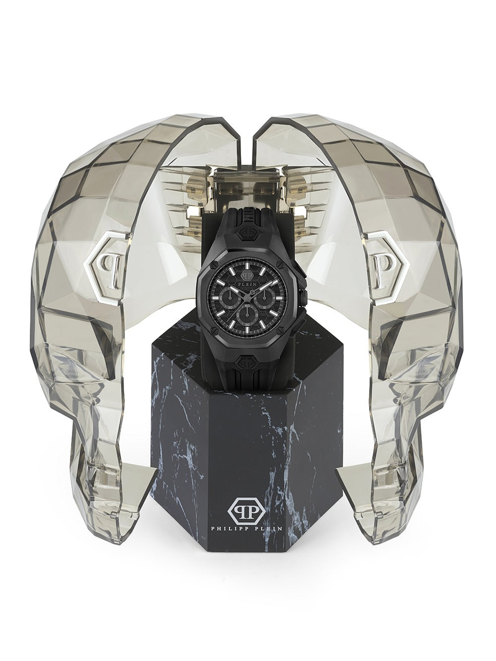 Philipp Plein PWTBA0623 vyriškas laikrodis Octagon 45mm 5ATM