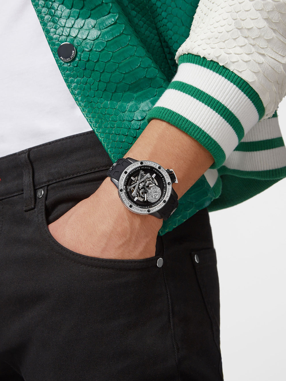 Philipp Plein PWUAA0123 Hyper Sport Automatic vyriškas laikrodis 46mm 5ATM