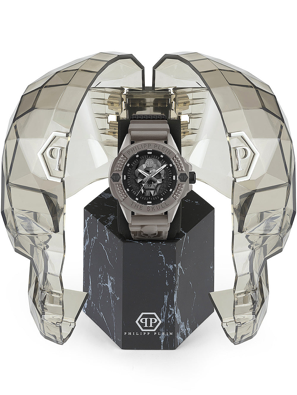Philipp Plein PWUBA0323 The $kull Ecoceramic vyriškas laikrodis 44mm 5ATM