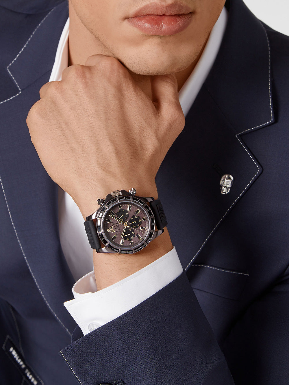 Philipp Plein PWVAA0323 Street Couture Chronograph vyriškas laikrodis 43mm 5ATM