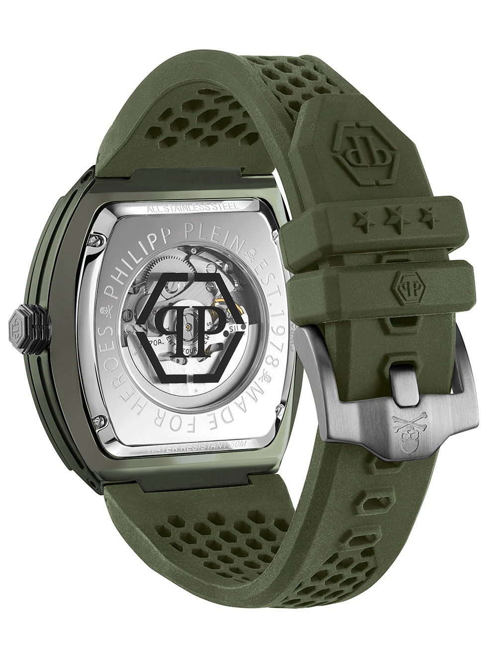 Philipp Plein PWVBA0223 vyriškas laikrodis The Skeleton Automatic 44mm 5ATM