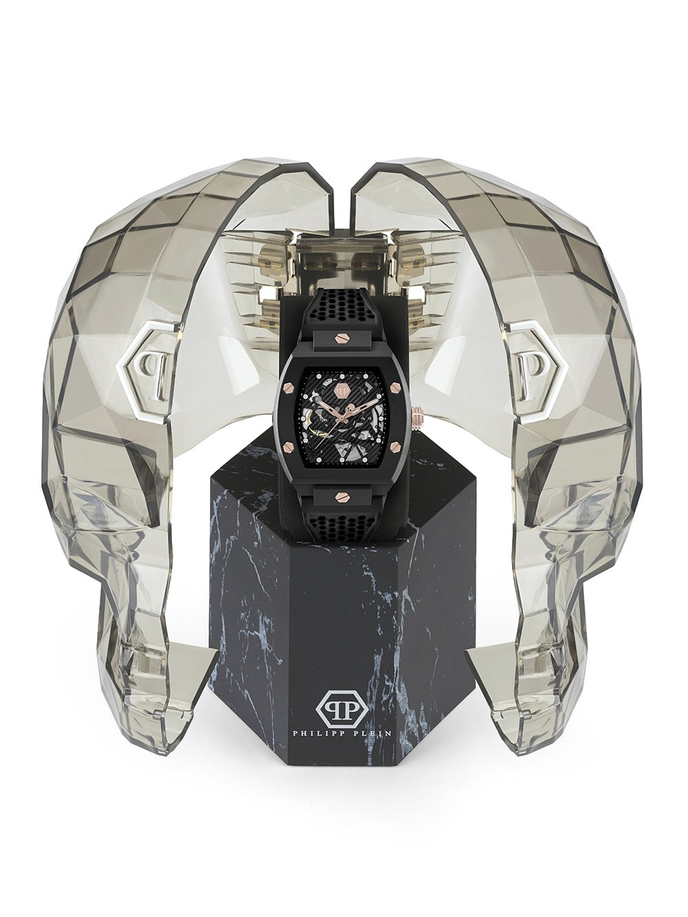 Philipp Plein PWVBA0523 vyriškas laikrodis The Skeleton Automatic 44mm 5ATM