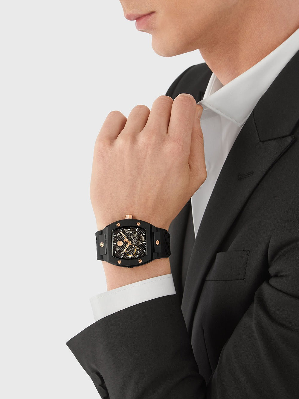 Philipp Plein PWVBA0523 vyriškas laikrodis The Skeleton Automatic 44mm 5ATM