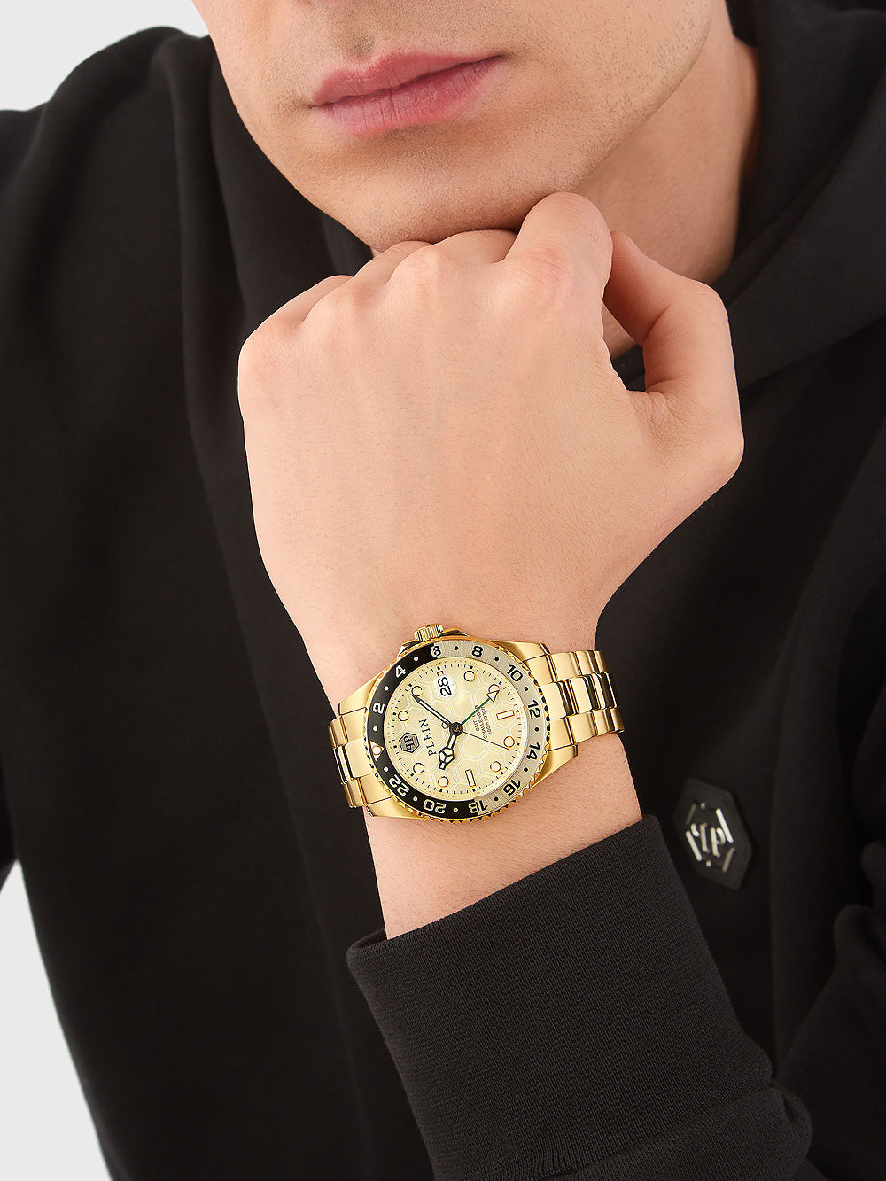 Philipp Plein PWYBA0423 Hyper $port GMT vyriškas laikrodis 44mm 10ATM