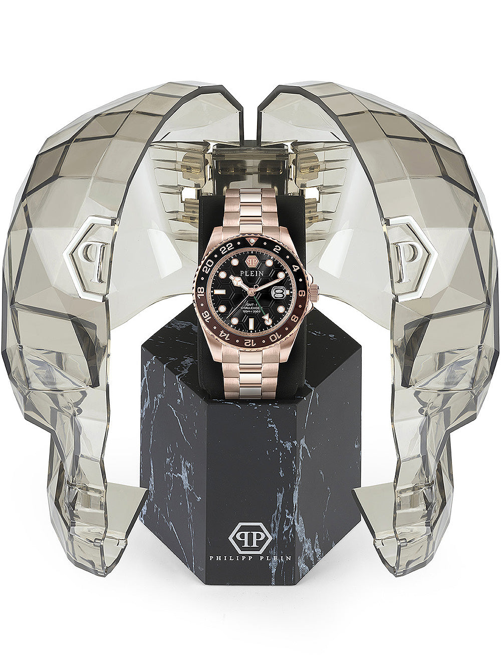 Philipp Plein PWYBA0723 Hyper $port GMT vyriškas laikrodis 44mm 10ATM