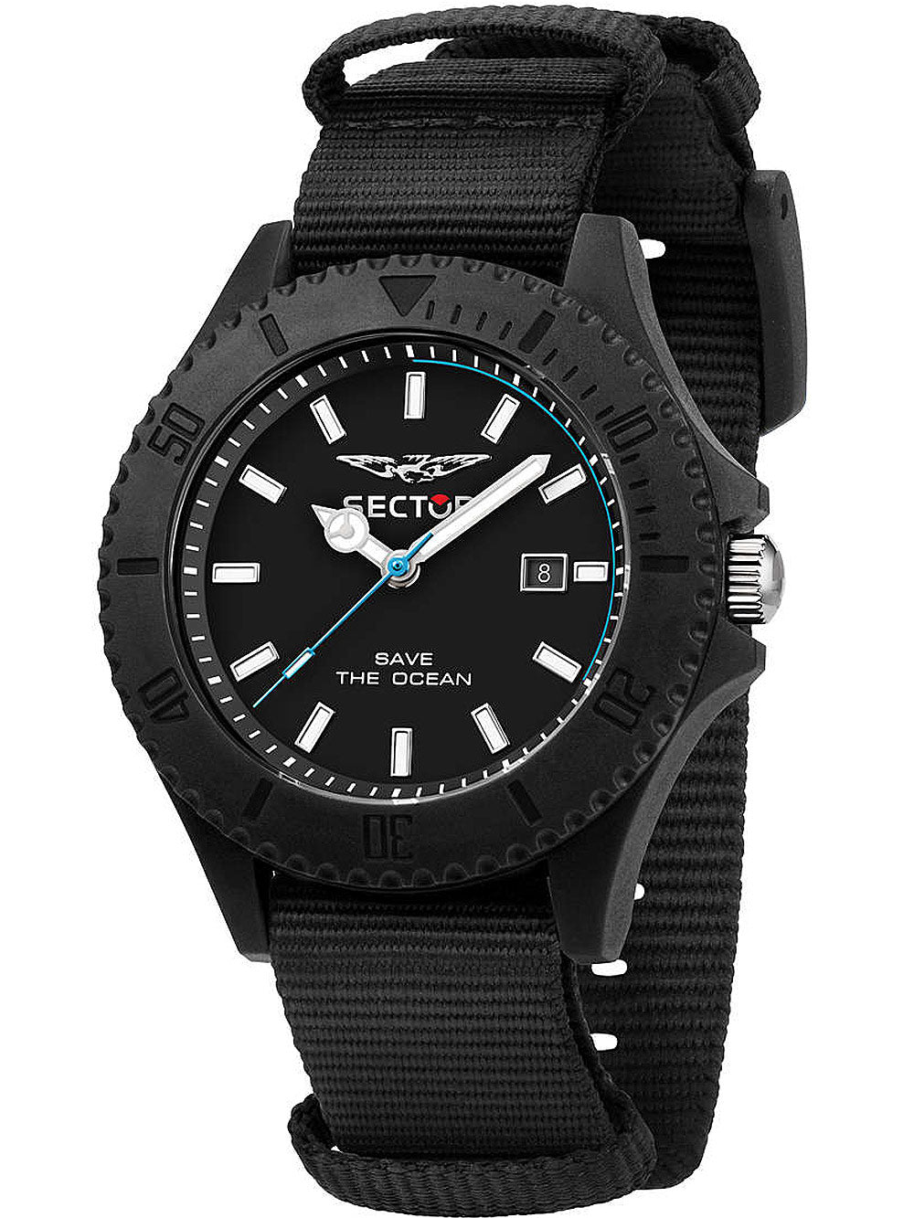 Sector R3251539002 Save The Ocean vyriškas laikrodis 43mm 5ATM