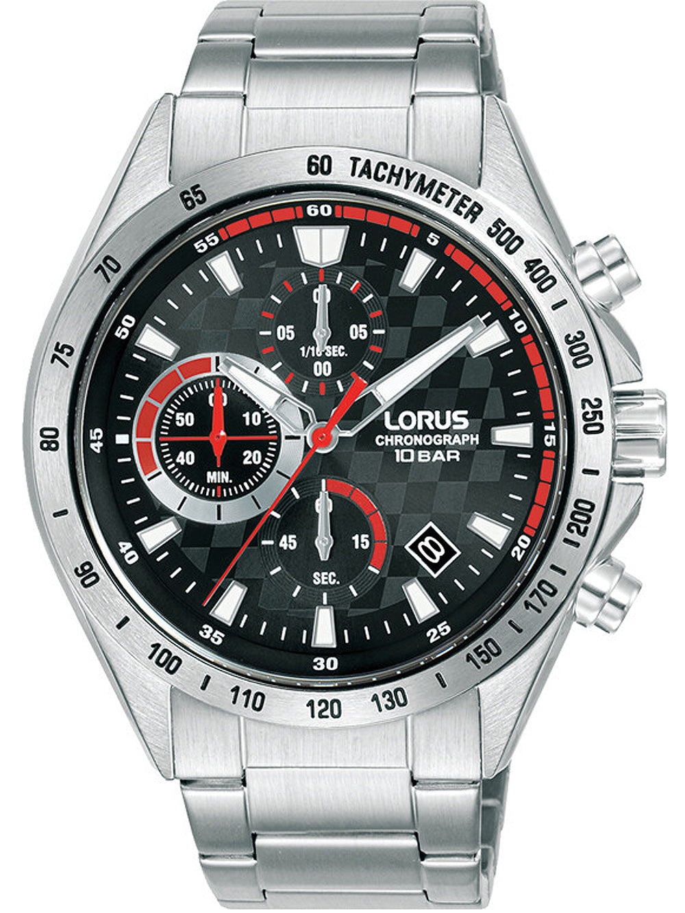 Lorus RM309JX9 Sport Chronograph vyriškas laikrodis 44mm 10ATM