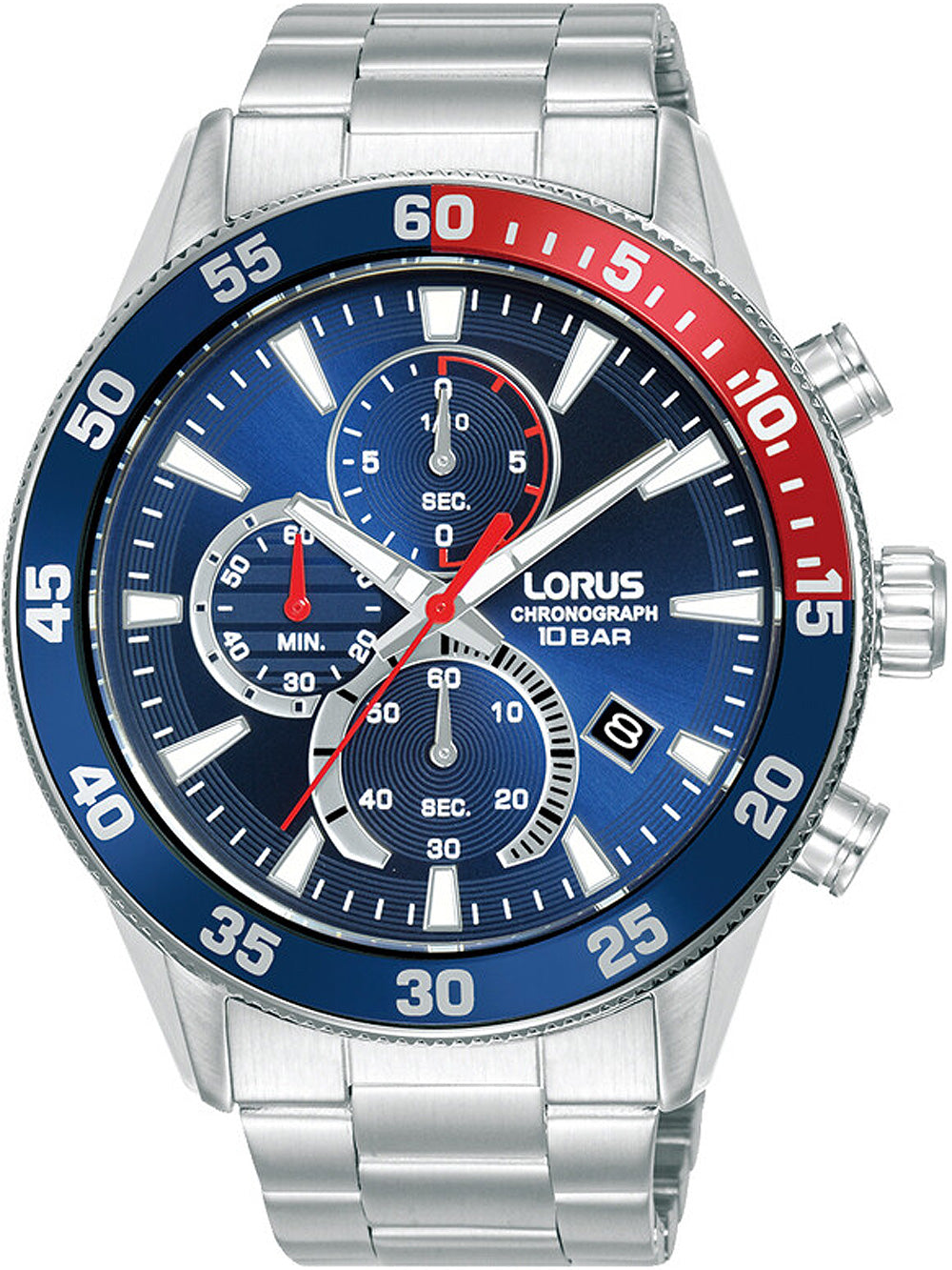 Lorus RM325JX9 Chronograph vyriškas laikrodis 46mm 10ATM