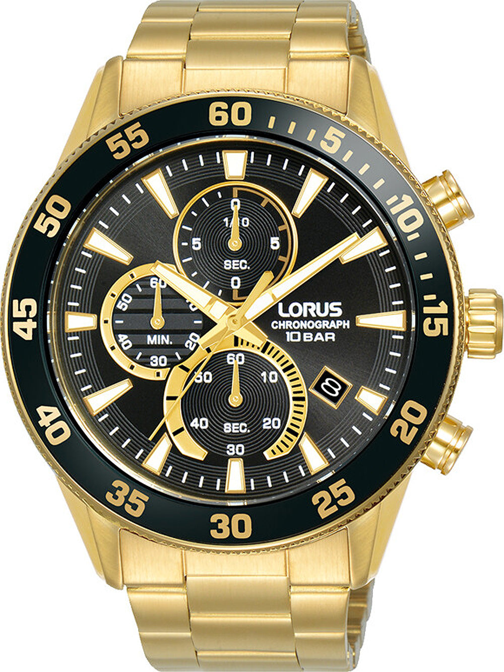 Lorus RM330JX9 Chronograph vyriškas laikrodis 46mm 10ATM