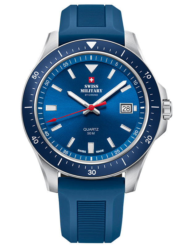 Swiss Military SM34082.08 vyriškas laikrodis quartz 42 mm 5ATM