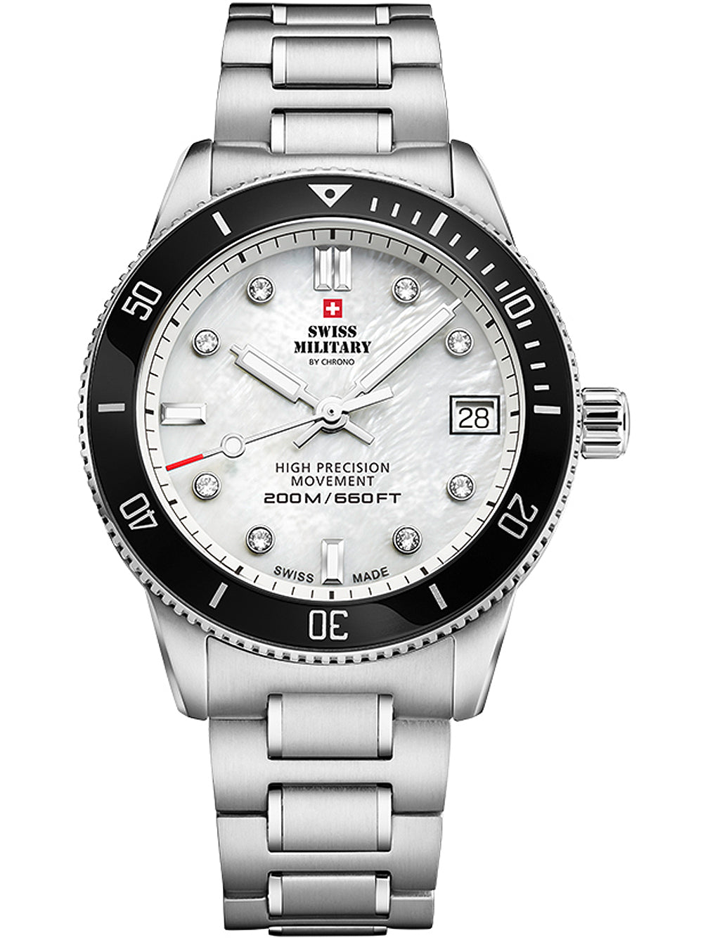 Swiss Military SM34089.03 Diver moteriškas laikrodis 37mm 20ATM
