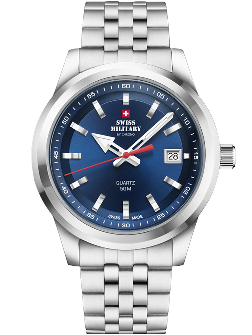 Swiss Military SM34094.03 vyriškas laikrodis 41mm 5ATM
