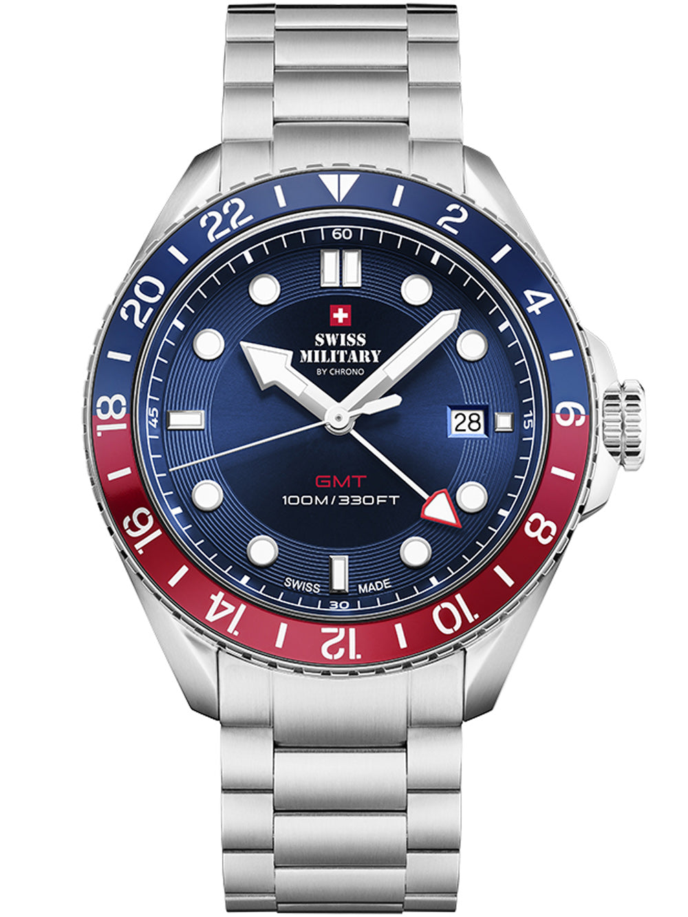Swiss Military SM34095.03 vyriškas laikrodis 43mm 10ATM