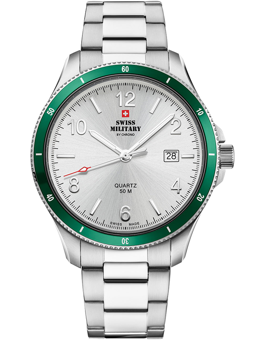 Swiss Military SM34096.04 vyriškas laikrodis 42mm 5ATM