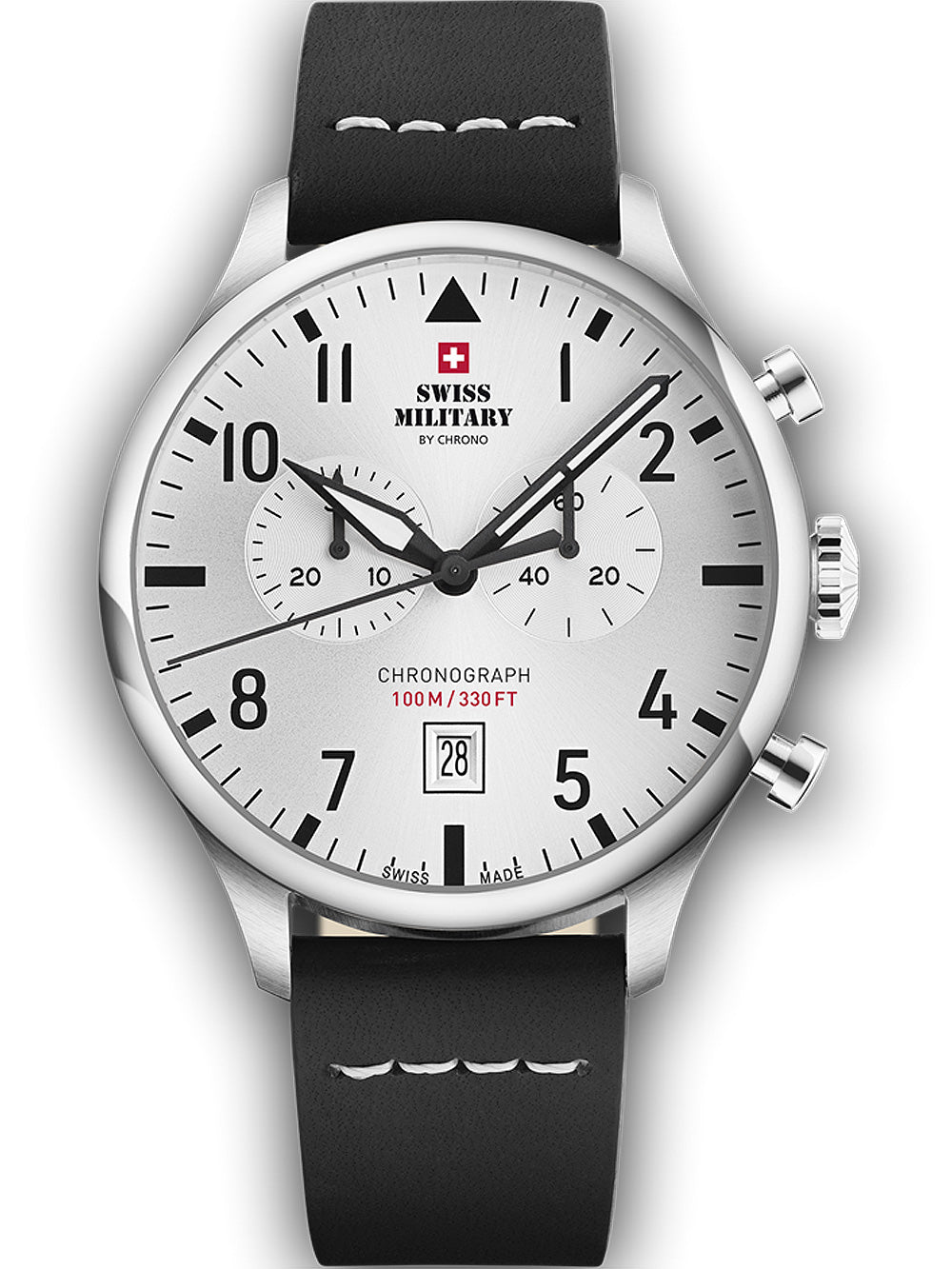 Swiss Military SM34098.06 Vintage Chronograph vyriškas laikrodis 43mm 10ATM
