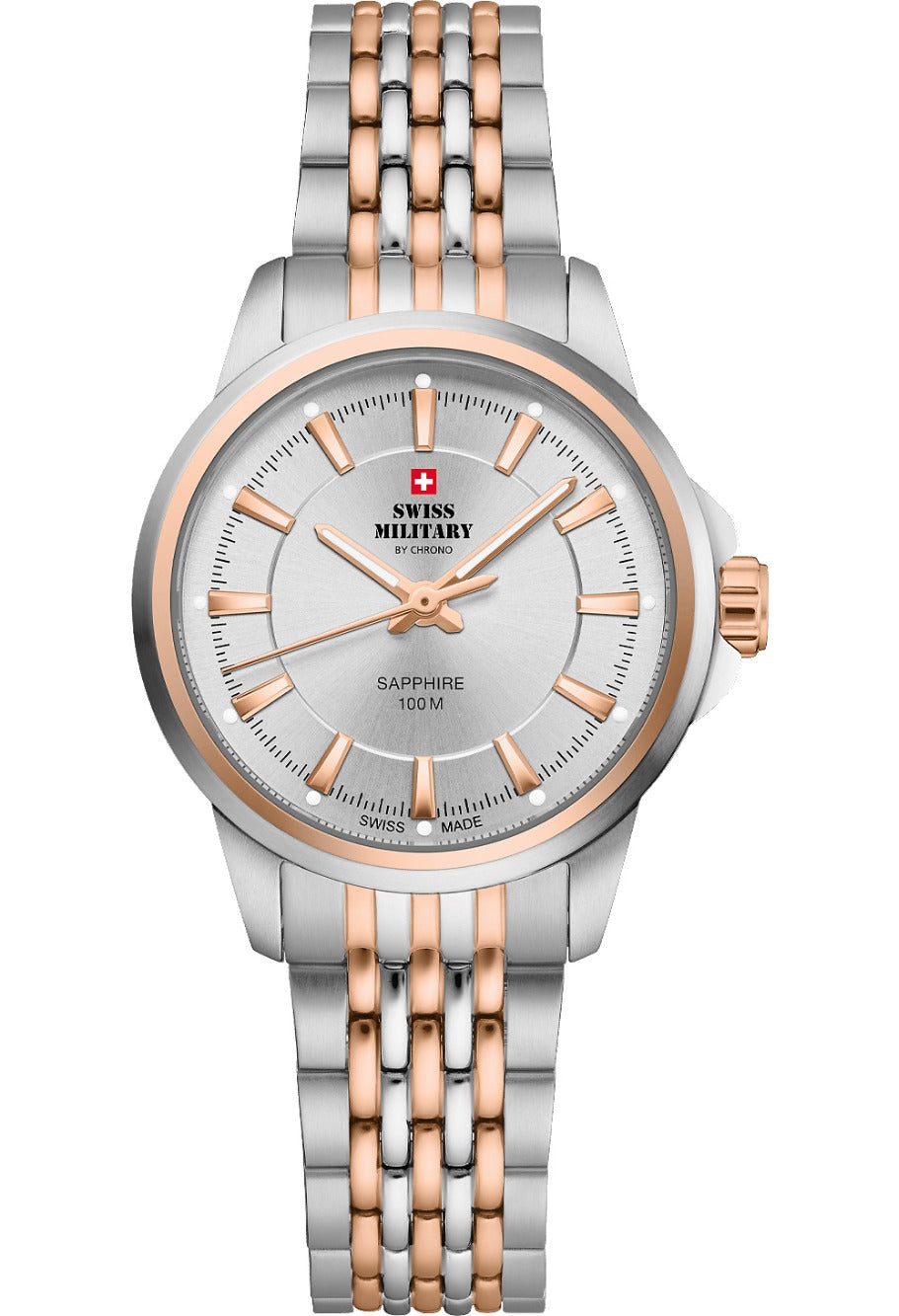 Swiss Military SM34105.07 moteriškas laikrodis Classic Sapphire Glas 28mm 10ATM