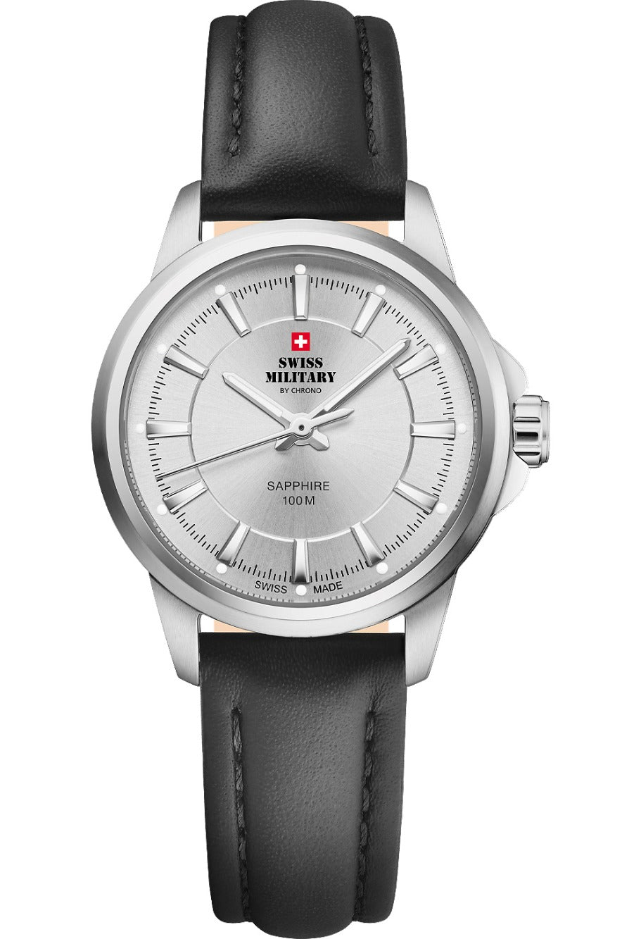 Swiss Military SM34105.09 moteriškas laikrodis Classic Sapphire Glas 28mm 10ATM