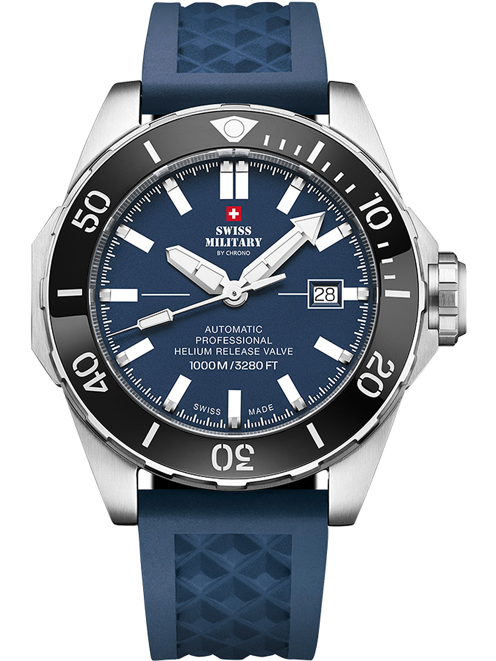 Swiss Military SMA34092.05 Automatic Diver vyriškas laikrodis 45mm 100ATM