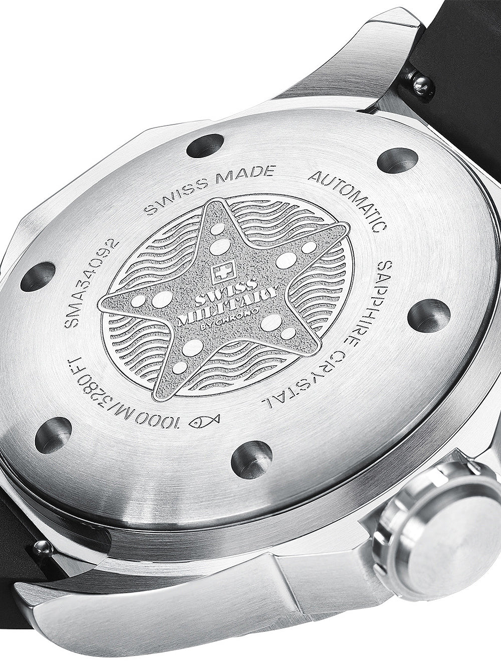 Swiss Military SMA34092.04 Automatic Diver vyriškas laikrodis 45mm 100ATM