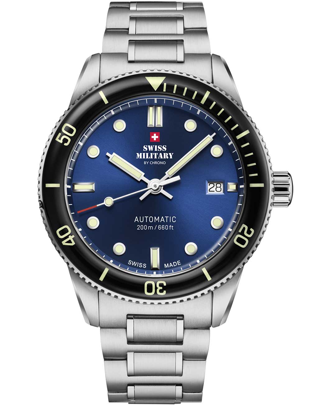 Swiss Military SMA34106.02 vyriškas laikrodis Automatic Diver 42mm 20ATM