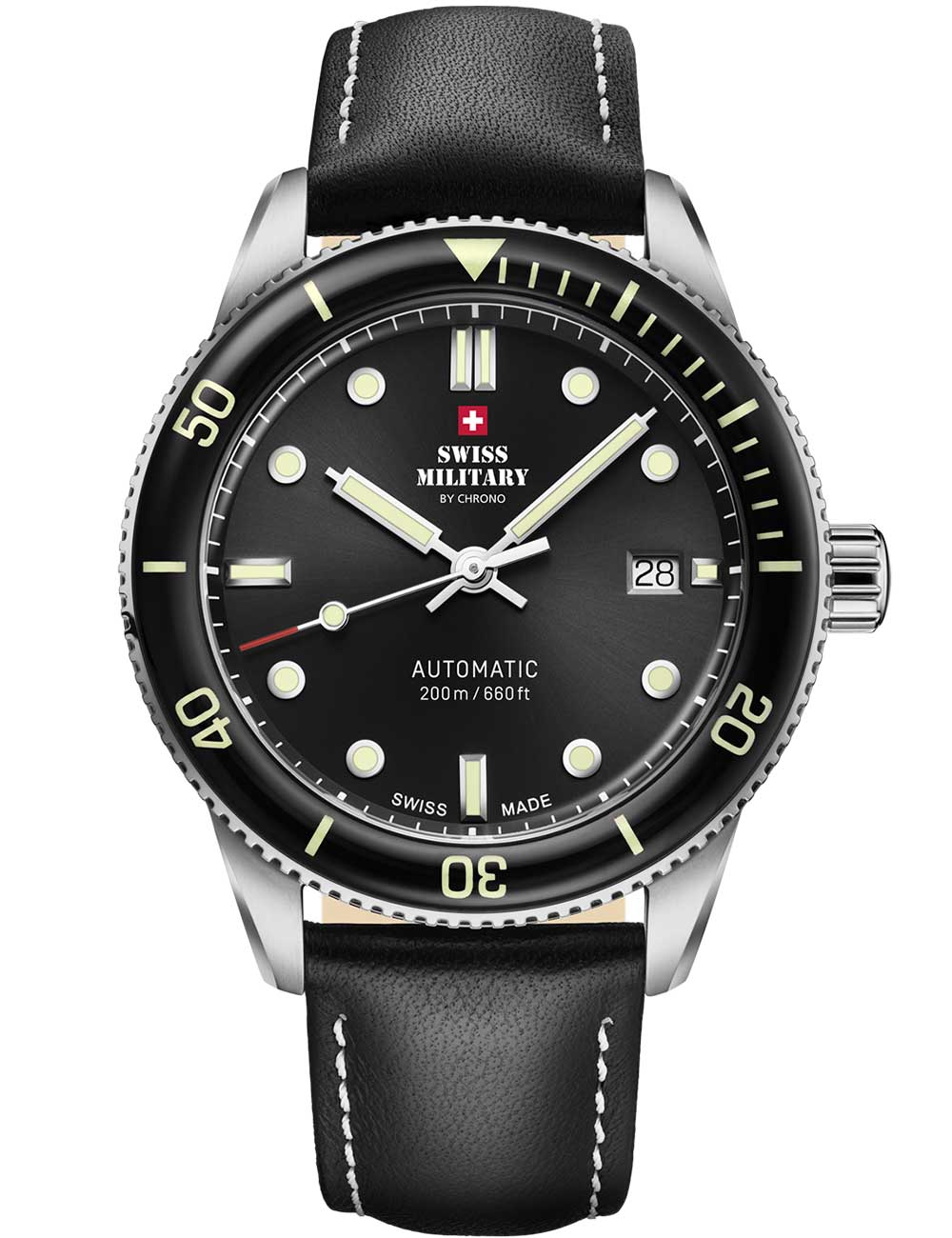 Swiss Military SMA34106.05 vyriškas laikrodis Automatic Diver 42mm 20ATM
