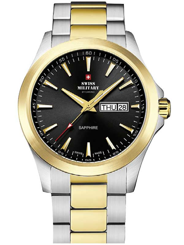 Swiss Military by Chrono SMP36040.27 sapphire vyriškas laikrodis 42mm 5ATM