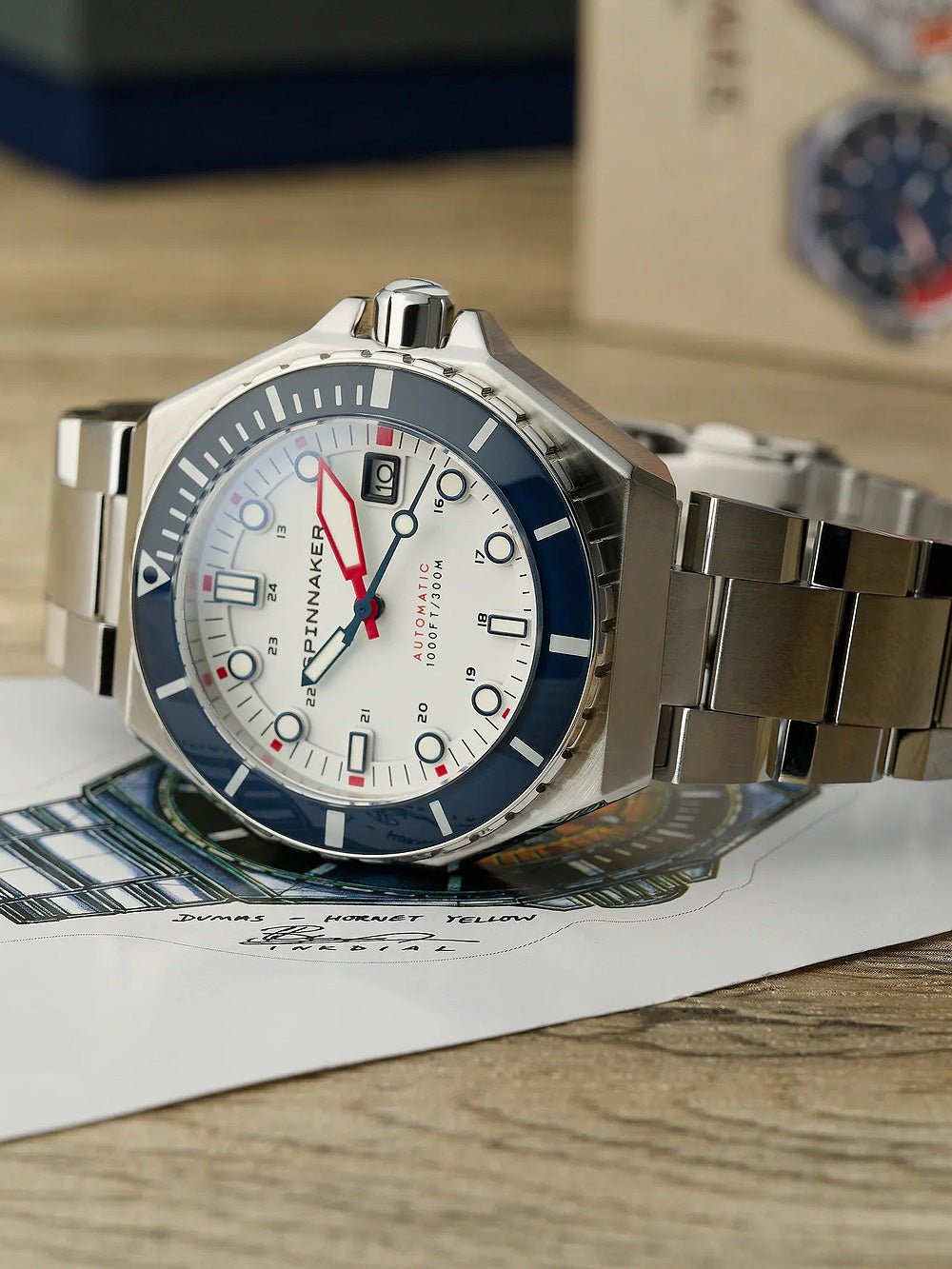Spinnaker SP-5081-HH Dumas Automatic vyriškas laikrodis 44mm 30ATM