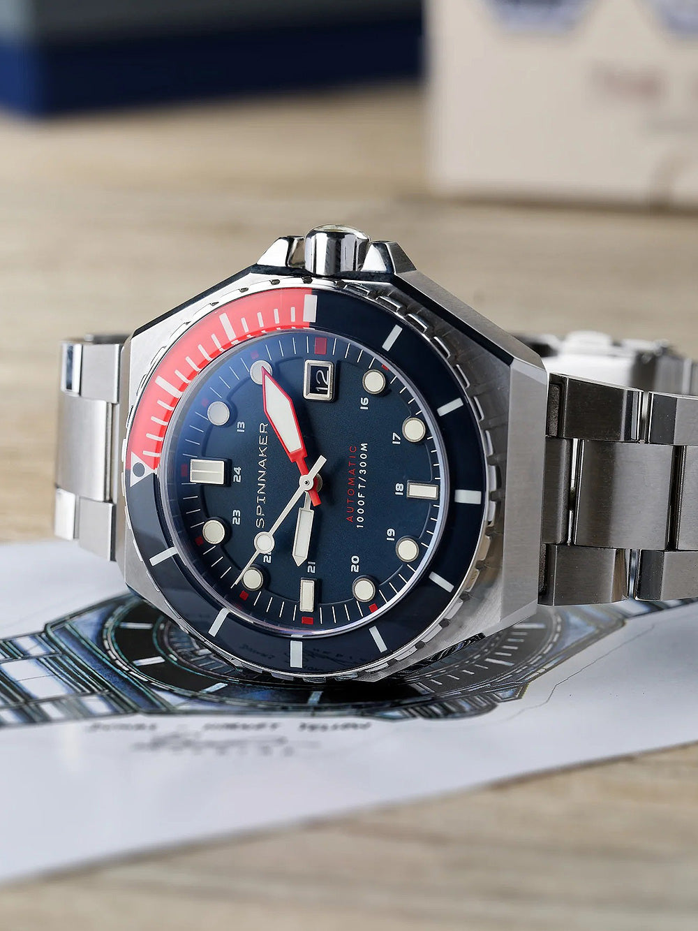Spinnaker SP-5081-JJ Dumas Automatic vyriškas laikrodis 44mm 30ATM