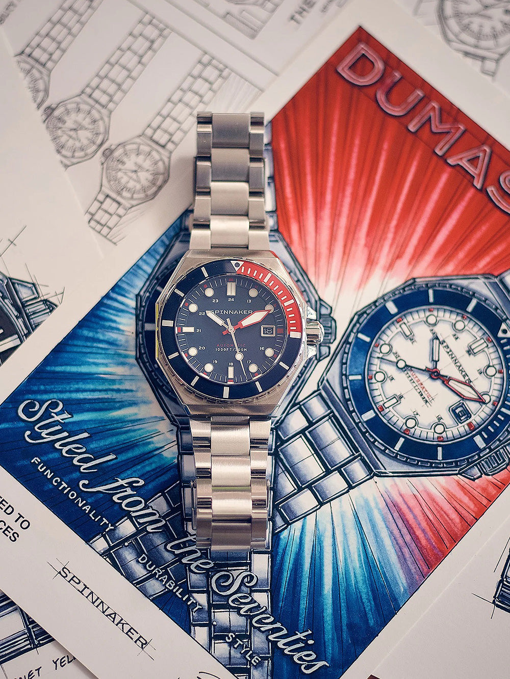 Spinnaker SP-5081-JJ Dumas Automatic vyriškas laikrodis 44mm 30ATM