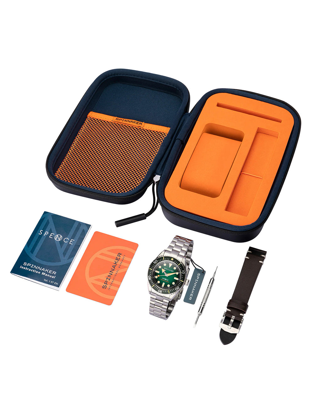 Spinnaker SP-5097-44 vyriškas laikrodis Spence Automatic Diver 40mm 30ATM