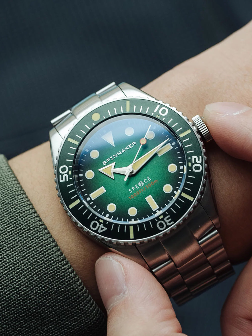 Spinnaker SP-5097-44 vyriškas laikrodis Spence Automatic Diver 40mm 30ATM