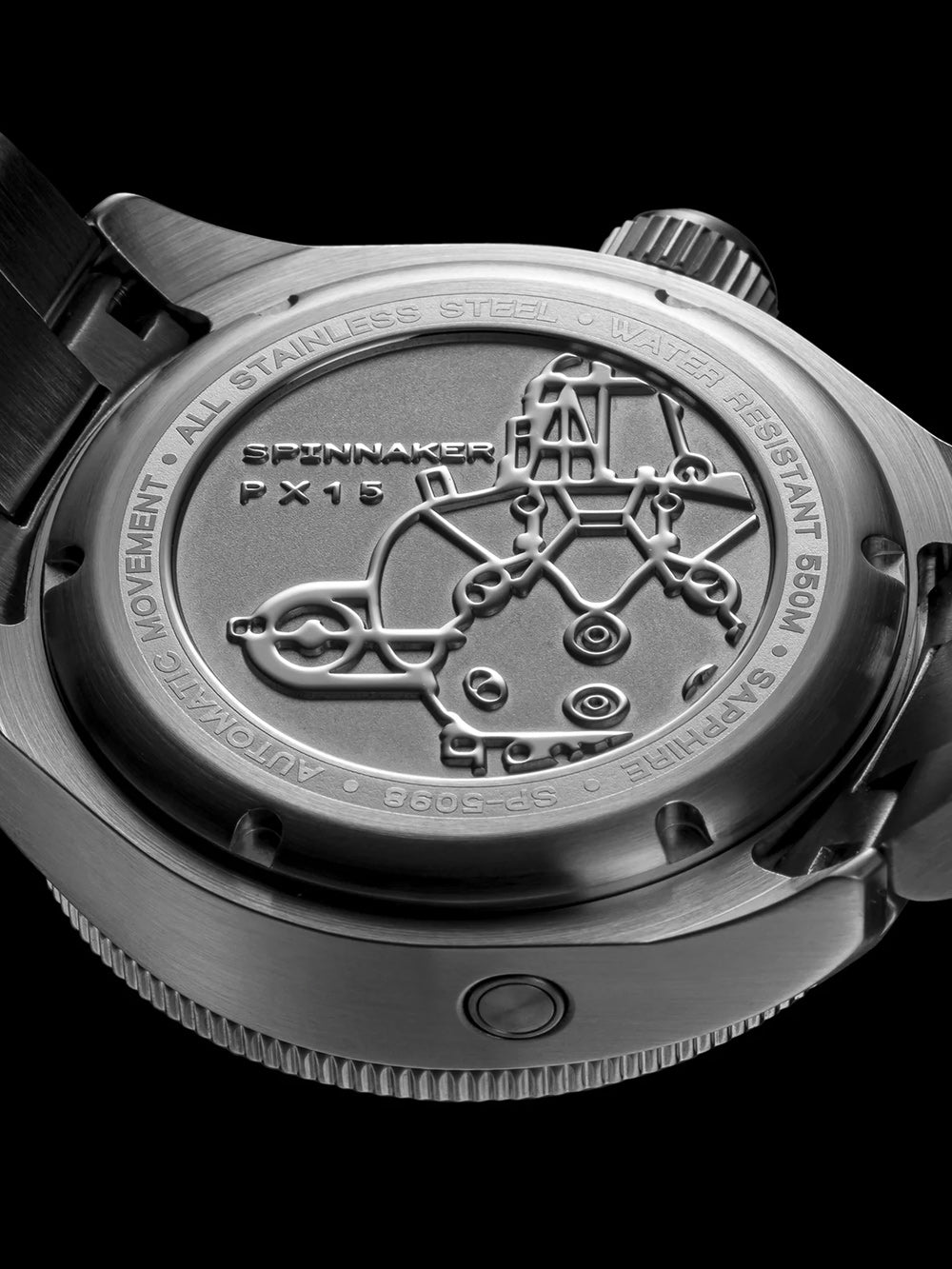 Spinnaker SP-5098-22 Picard Dark Cerulean Automatic Diver 45mm 55ATM