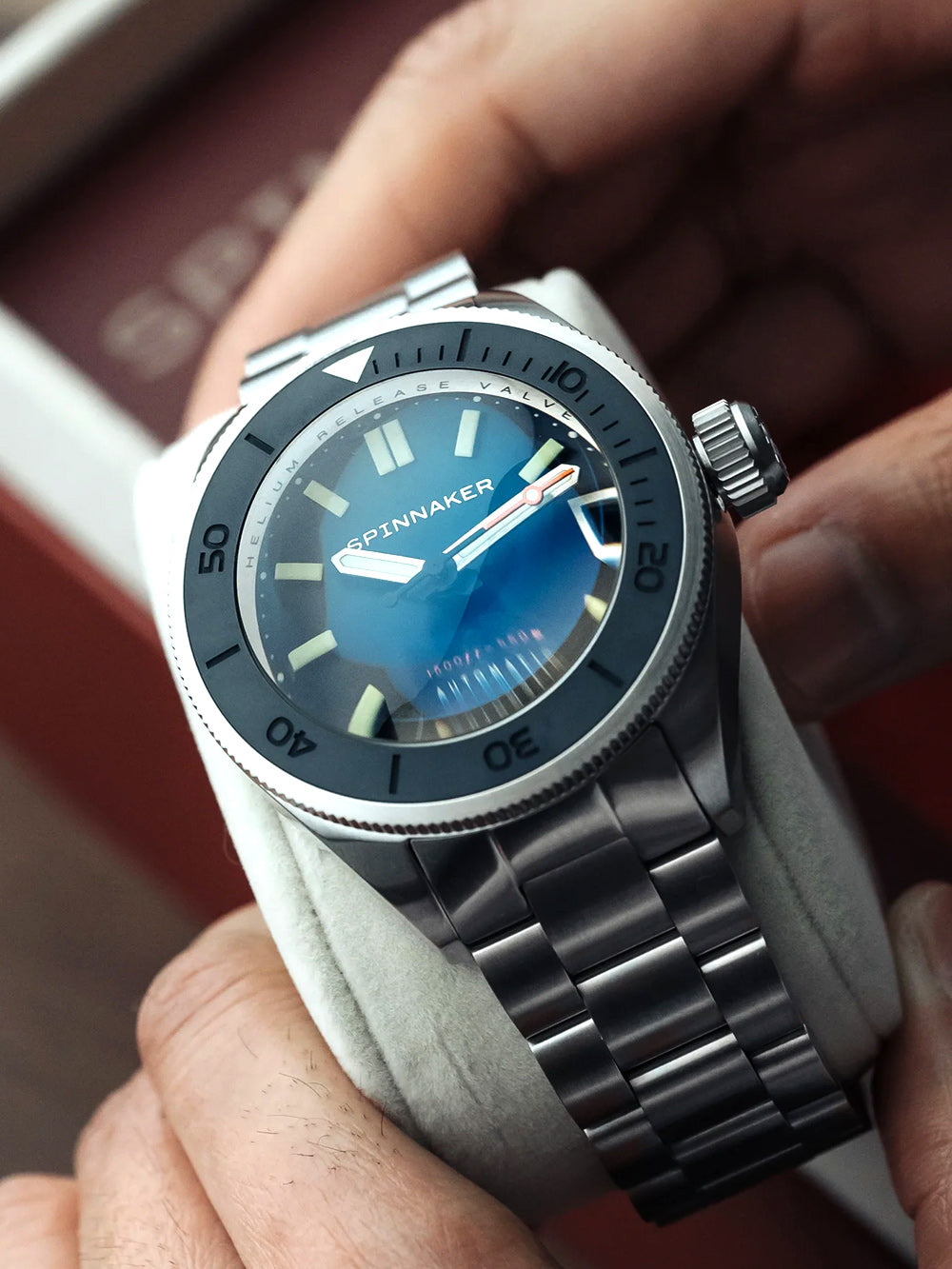 Spinnaker SP-5098-22 Picard Dark Cerulean Automatic Diver 45mm 55ATM