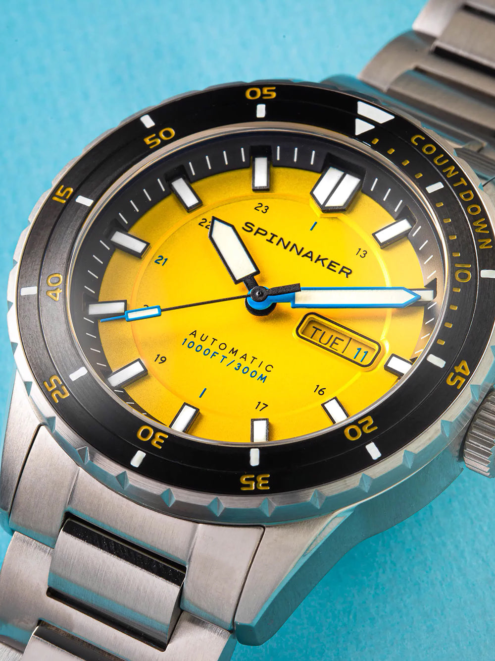 Spinnaker SP-5099-33 vyriškas laikrodis Hass Automatic Diver 43mm 30ATM