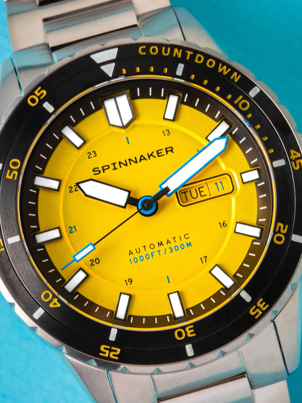 Spinnaker SP-5099-33 vyriškas laikrodis Hass Automatic Diver 43mm 30ATM