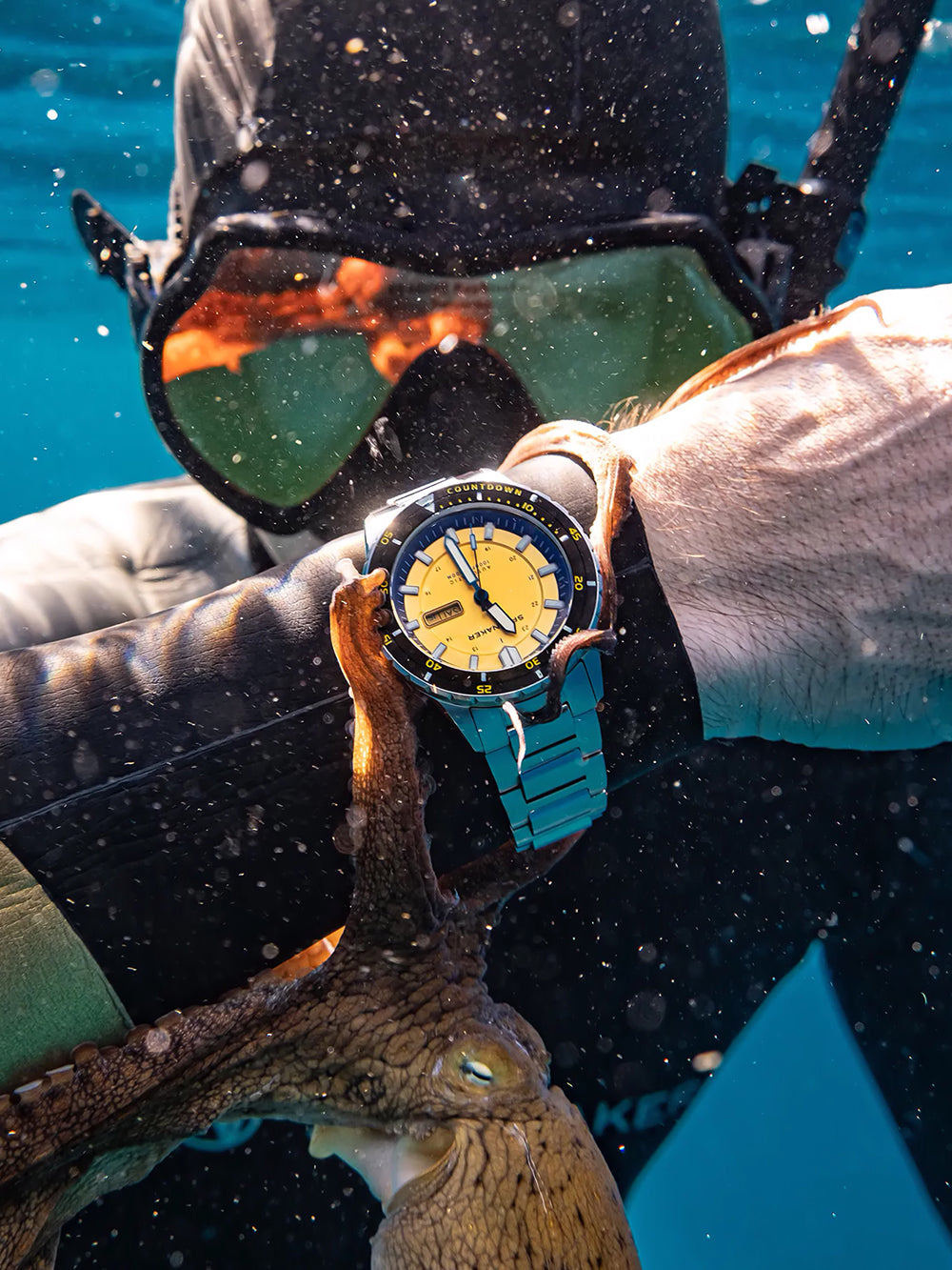 Spinnaker SP-5099-33 vyriškas laikrodis Hass Automatic Diver 43mm 30ATM