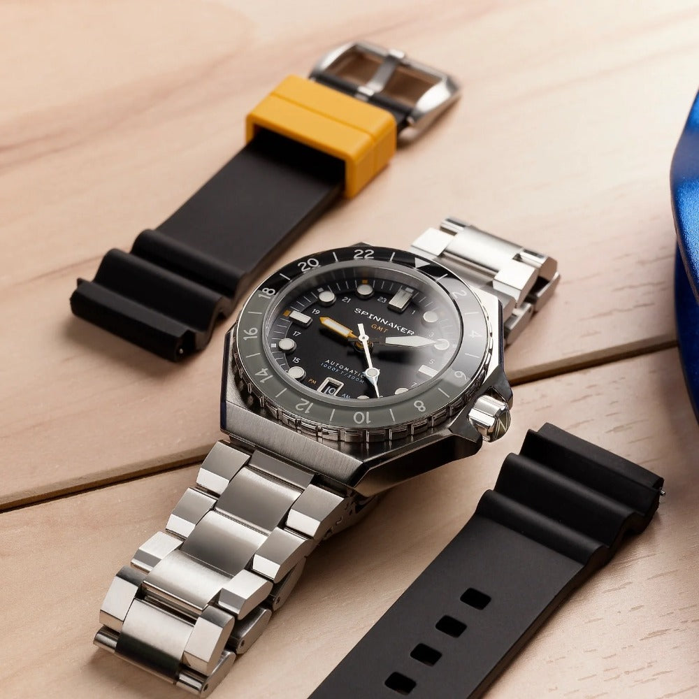 Spinnaker SP-5119-11 Dumas Automatic GMT vyriškas laikrodis 44mm 30ATM